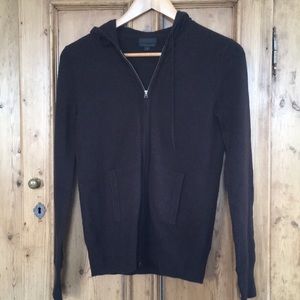 J Crew full zip cashmere hoodie